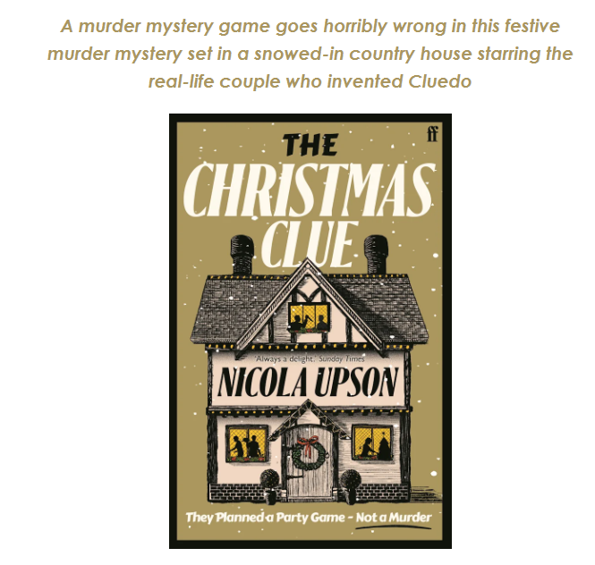 Signed Limited Edition Gold Cover The Christmas Clue by Nicola Upson