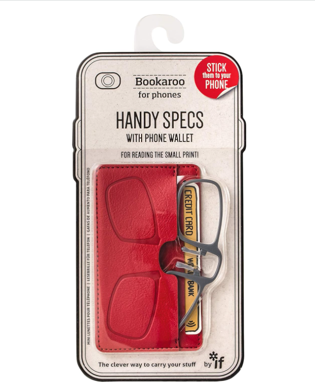 Bookaroo Handy Specs with Phone Pocket: Red