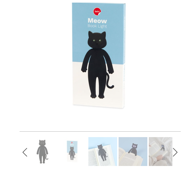 Book light Meow Black