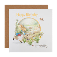 Load image into Gallery viewer, Beatrix Potter Peter Rabbit™ Birthday Card &amp; Envelope The Book Nook
