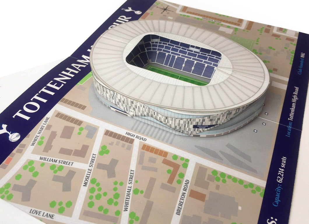 Tottenham Hotspur FC White Hart Lane Stadium Pop Up Card