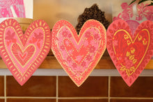 Load image into Gallery viewer, Hearts Concertina Garland
