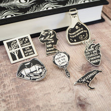 Load image into Gallery viewer, The Picture of Dorian Gray Enamel Pin Badge - Gothic Mirror
