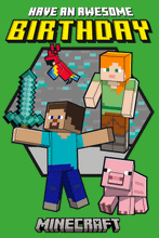 Cargar imagen en el visor de la galería, MINECRAFT LENTICULAR 3D-EFFECT CARD
