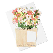 Load image into Gallery viewer, 3D Pop Up Flowers &amp; Vase Paper Wonder Greeting Card &amp; Envelope The Book Nook
