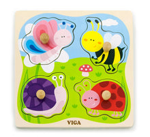 Load image into Gallery viewer, Viga Flat Wooden Knob Puzzles - Various
