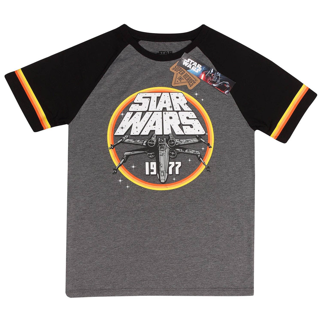 Star Wars 1977 Circle Raglan Unisex Licensed T-Shirt