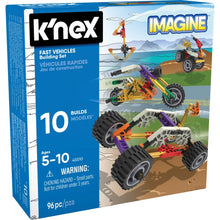 Cargar imagen en el visor de la galería, KNEX Fast Vehicles Building Set
