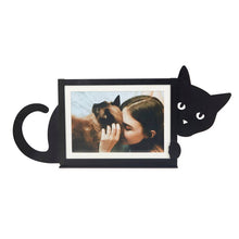 Load image into Gallery viewer, Hidden Cat Black Metal Photo  Frame
