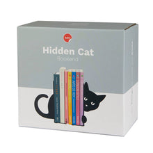 Load image into Gallery viewer, Hidden Cat Black Metal Bookends
