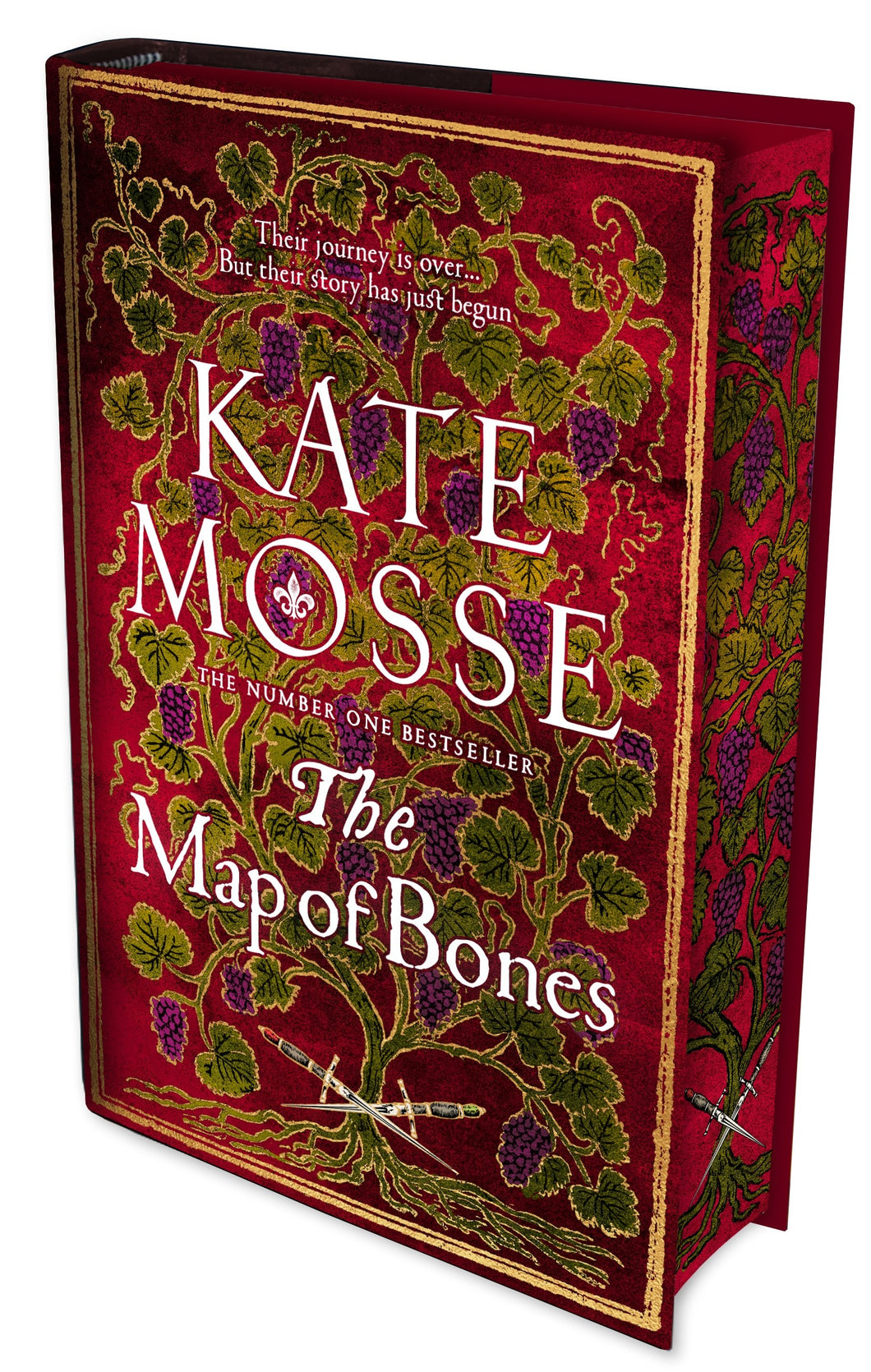 Sprayed Edge Exclusive Edition The Map of Bones by Kate Mosse: The Triumphant Conclusion to the Number One Bestselling Historical Series pre order for 10.10.2024