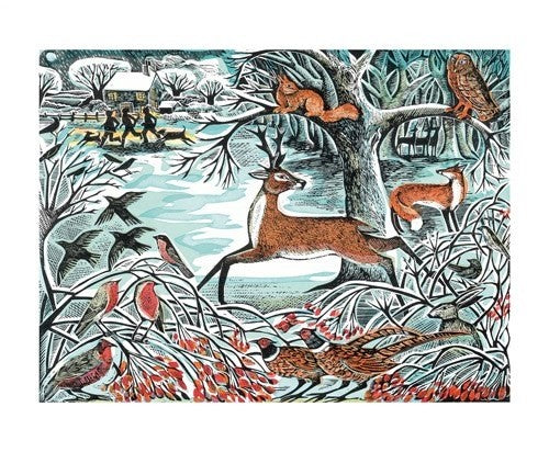Winter Woodland by Angela Harding  Greeting Card and Envelope
