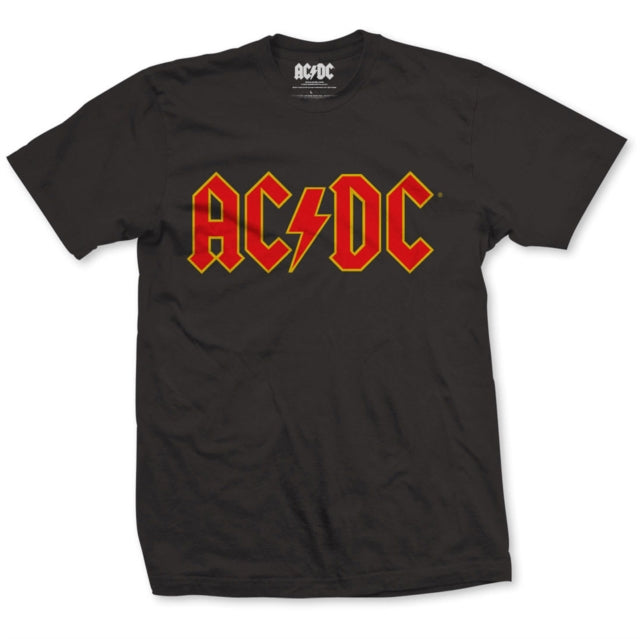 ACDC Logo Mens Black T-Shirt - Size L-5055979914181