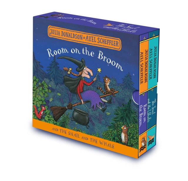 Room on the Broom and The Snail and the Whale Board Book Gift Slipcase-9781529046465