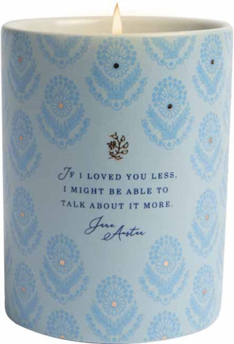 Jane Austen: If I Loved You Less Scented Candle (8.5 oz.)-9781682986424